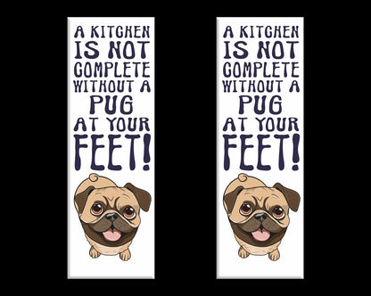 Pug Home Kitchen Fridge Magnet